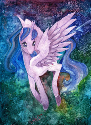 Size: 600x822 | Tagged: safe, artist:amypeterson, imported from derpibooru, twilight sparkle, alicorn, pony, female, mare, solo, traditional art, twilight sparkle (alicorn), watercolor painting