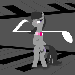 Size: 1000x1000 | Tagged: safe, artist:jun, imported from derpibooru, octavia melody, pony, bipedal, blushing, female, solo