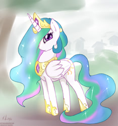 Size: 1500x1600 | Tagged: safe, artist:makoruu, imported from derpibooru, princess celestia, alicorn, pony, female, mare, solo