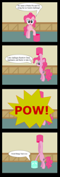 Size: 674x1984 | Tagged: artist needed, safe, imported from derpibooru, pinkie pie, earth pony, pony, cartoon physics, comic, female, ice, ice bucket challenge, mare, ouch, pinkie being pinkie, pinkie physics, solo