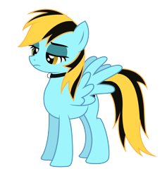 Size: 5000x5280 | Tagged: safe, artist:ahappypegasus, imported from derpibooru, oc, oc only, pegasus, pony, absurd resolution, collar, simple background, solo, transparent background, wings