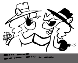 Size: 700x568 | Tagged: safe, artist:bakertoons, deleted from derpibooru, imported from derpibooru, pinkie pie, crossover, mad magazine, spy vs. spy