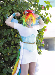 Size: 2304x3151 | Tagged: safe, imported from derpibooru, rainbow dash, human, cosplay, irl, irl human, photo