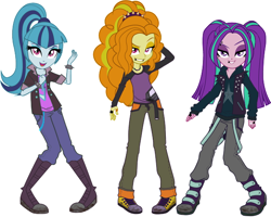 Size: 600x480 | Tagged: dead source, safe, artist:deadiifoozgo, edit, imported from derpibooru, adagio dazzle, aria blaze, sonata dusk, equestria girls, rainbow rocks, alternate clothes, alternate costumes, female, punk, simple background, the dazzlings, white background