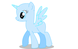 Size: 2118x1334 | Tagged: safe, artist:blazethefirepony, imported from derpibooru, alicorn, pony, base, ms paint, solo, walking