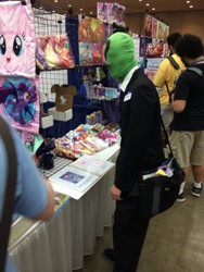 Size: 600x800 | Tagged: artist needed, safe, imported from derpibooru, oc, oc:anon, human, bronycon, 2014, artist alley, body pillow, convention, cosplay, irl, irl human, photo, shopping