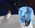 Size: 1280x1024 | Tagged: safe, artist:chickhawk96, imported from derpibooru, princess luna, alicorn, pony, astronaut, crash, crying, female, moon, on the moon, planet, s1 luna, solo, spaceship, spacesuit