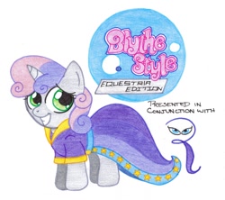 Size: 900x800 | Tagged: safe, artist:rmsaun98722, imported from derpibooru, rarity, sweetie belle, pony, unicorn, blythe baxter, clothes, drawing, dress, fanfic, littlest pet shop, my littlest pet shop: escape from equestria, traditional art