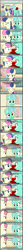 Size: 1062x11527 | Tagged: safe, artist:tritebristle, imported from derpibooru, angel bunny, bon bon, lyra heartstrings, sweetie drops, earth pony, pony, unicorn, comic:heartstrings, ..., comic, crying, duo, duo female, eyes closed, female, floppy ears, onomatopoeia, open mouth, origins, walking, wiping tears