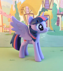 Size: 839x950 | Tagged: safe, artist:krowzivitch, imported from derpibooru, twilight sparkle, alicorn, pony, female, horn, ponyville, sculpture, solo, toy, twilight sparkle (alicorn), wings