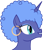 Size: 689x800 | Tagged: safe, artist:durger, imported from derpibooru, princess luna, afro, alternate hairstyle, earring, female, s1 luna, simple background, solo, transparent background, vector