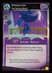 Size: 344x480 | Tagged: safe, imported from derpibooru, princess luna, card, ccg, celestial solstice, enterplay, female, mlp trading card game, solo