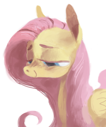 Size: 500x596 | Tagged: safe, artist:sterfler, imported from derpibooru, fluttershy, female, smiling, solo