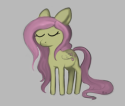 Size: 764x648 | Tagged: safe, artist:moo, imported from derpibooru, fluttershy, eyes closed, female, sketch, solo