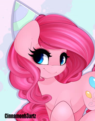 Size: 2000x2556 | Tagged: safe, artist:cinnamonh3artz, imported from derpibooru, pinkie pie, female, solo
