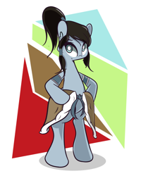 Size: 1024x1280 | Tagged: safe, artist:turtlefarminguy, imported from derpibooru, pony, bipedal, korra, ponified, solo, the legend of korra