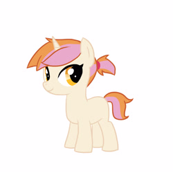 Size: 3000x3000 | Tagged: safe, artist:kianamai, imported from derpibooru, oc, oc only, oc:pixel bit, kilalaverse, female, filly, high res, next generation, offspring, parent:button mash, parent:sweetie belle, parents:sweetiemash, simple background, solo, white background
