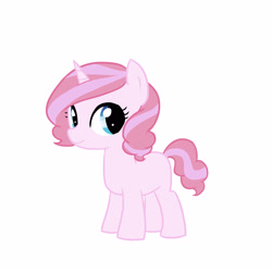 Size: 3000x3000 | Tagged: safe, artist:kianamai, imported from derpibooru, oc, oc only, oc:sugar rush, kilalaverse, female, filly, high res, next generation, offspring, parent:pinkie pie, parent:pokey pierce, parents:pokeypie, simple background, solo, white background