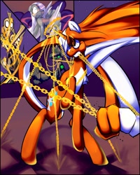 Size: 1280x1600 | Tagged: safe, artist:severus, imported from derpibooru, oc, oc only, oc:cashmere, oc:malachite, oc:stormfront, comic:all that glitters, chains, comic, kitsune, magic, prehensile tail, stories from the front, tommyknocker, tumblr