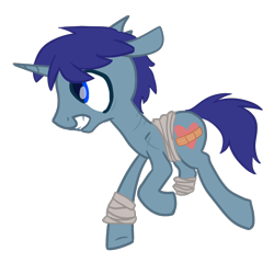 Size: 900x900 | Tagged: safe, artist:timid-arts, imported from derpibooru, oc, oc only, pony, unicorn, bandage, scar patch