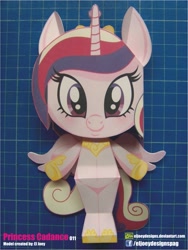 Size: 1477x1969 | Tagged: safe, artist:eljoeydesigns, imported from derpibooru, princess cadance, belly button, blushing, papercraft