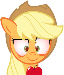 Size: 893x1039 | Tagged: safe, artist:genericdave, imported from derpibooru, applejack, female, solo, that pony sure does love apples