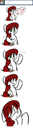 Size: 640x2420 | Tagged: safe, artist:jessy, imported from derpibooru, oc, oc only, oc:palette swap, pony, tumblr:ask palette swap, bipedal, comic, lol ur fat, sassy, solo, troll raipony, tumblr