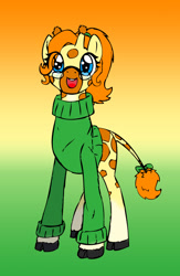 Size: 592x906 | Tagged: safe, artist:twilight-shadow, imported from derpibooru, oc, oc only, giraffe, solo