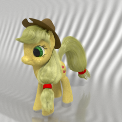 Size: 1080x1080 | Tagged: safe, artist:beetdabrat, imported from derpibooru, applejack, 3d, detailed, female, realistic, solo