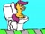 Size: 1024x768 | Tagged: safe, imported from derpibooru, scootaloo, but why, diarrhea, sitting on toilet, stylistic suck, toilet