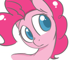 Size: 1024x873 | Tagged: safe, artist:tokipeach, imported from derpibooru, pinkie pie, female, head tilt, portrait, simple background, solo