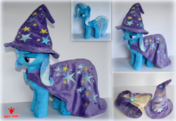 Size: 1024x704 | Tagged: safe, artist:lavim, imported from derpibooru, trixie, pony, unicorn, female, irl, mare, photo, plushie, solo