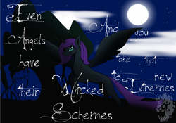 Size: 2452x1716 | Tagged: safe, artist:scariswolf, imported from derpibooru, oc, oc only, oc:nyx, alicorn, pony, fanfic:past sins, alicorn oc, blank flank, solo