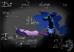 Size: 2452x1716 | Tagged: safe, artist:scariswolf, imported from derpibooru, twilight sparkle, oc, oc:nyx, fanfic:past sins, duo, nightmare nyx