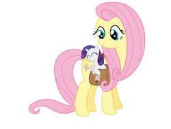 Size: 1200x900 | Tagged: safe, artist:s.guri, imported from derpibooru, fluttershy, rarity, filly, saddle bag, simple background, transparent background, vector