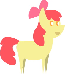 Size: 853x975 | Tagged: safe, artist:videogamehunter, imported from derpibooru, apple bloom, earth pony, pony, female, pointy ponies, solo