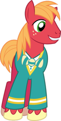 Size: 637x1254 | Tagged: safe, artist:psychicwalnut, imported from derpibooru, big macintosh, earth pony, pony, filli vanilli, male, ponytones, ponytones outfit, simple background, solo, stallion, transparent background, vector