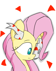 Size: 1500x1891 | Tagged: safe, imported from derpibooru, fluttershy, colored, hollowfication, mask