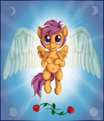 Size: 2400x2796 | Tagged: safe, artist:ratwhiskers, imported from derpibooru, scootaloo, belly button, cute, cutealoo, female, solo, symbolism