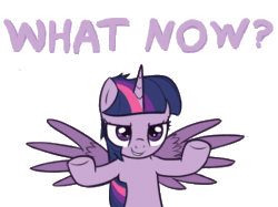 Size: 487x364 | Tagged: safe, artist:ohthatandy, imported from derpibooru, twilight sparkle, alicorn, pony, animated, female, gif, homestuck, mare, terezi pyrope, trollight sparkle, twilight sparkle (alicorn), what now
