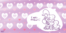 Size: 4000x2000 | Tagged: safe, artist:dilarus, deleted from derpibooru, imported from derpibooru, pinkie pie, meet-the-pones, i need an adult, solo