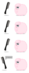 Size: 800x2000 | Tagged: safe, artist:mixermike622, imported from derpibooru, oc, oc only, oc:fluffle puff, comb, comic, vulgar