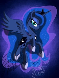 Size: 1024x1344 | Tagged: safe, artist:emr0304, imported from derpibooru, princess luna, alicorn, pony, female, solo