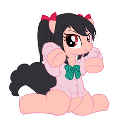 Size: 800x800 | Tagged: safe, artist:hidamariru, imported from derpibooru, pony, clothes, love live!, love live! school idol project, nico yazawa, pixiv, ponified, solo