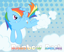 Size: 1100x900 | Tagged: safe, artist:akai, imported from derpibooru, rainbow dash, cloud, cloudy, female, pixiv, solo