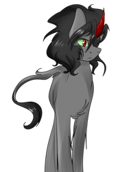 Size: 500x653 | Tagged: safe, artist:shady, imported from derpibooru, king sombra, classical unicorn, pony, unicorn, leonine tail, male, simple background, solo, stallion, transparent background