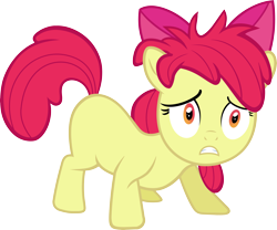 Size: 8000x6643 | Tagged: safe, artist:slb94, imported from derpibooru, apple bloom, earth pony, pony, family appreciation day, absurd resolution, bed mane, dishevelled, female, filly, messy mane, simple background, transparent background, vector