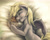 Size: 2015x1604 | Tagged: safe, artist:mrs1989, imported from derpibooru, derpy hooves, pegasus, pony, bed, eyes closed, female, happy, mare, muffin, on side, side, smiling, solo, that pony sure does love muffins