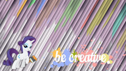 Size: 1920x1080 | Tagged: safe, artist:ivanthebrony, imported from derpibooru, rarity, bedroom eyes, paint splatter, paintbrush, vector, wallpaper