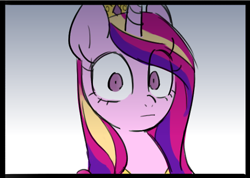 Size: 524x374 | Tagged: safe, artist:bartolomeus_, artist:kairean, imported from derpibooru, princess cadance, cropped, faic, reaction image, solo